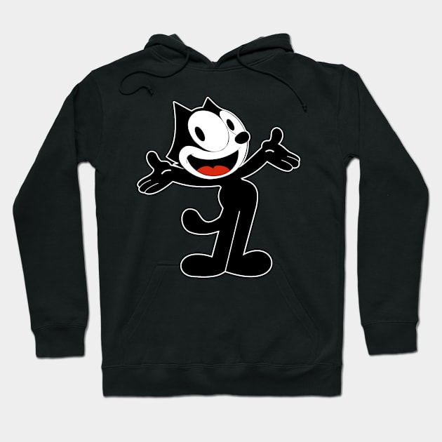 Felix the Cat - Retro Cartoon Hoodie by LuisP96